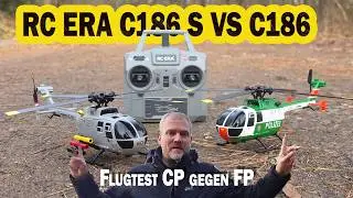 Der neue RC ERA C186 S RC Helikopter m Vergleich zum RC ERA C186 - Brushles CP gegen  Corles FP -