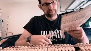 Hand Sanding Grand Piano Hammers Voicing Prep and Technique (Amazing)
