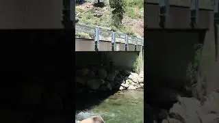 Silver Creek bridge painting, Markleeville, CA