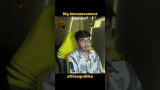 Big Announcement | sponsor? #godlike #dilsegodlike #admino #shorts