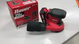 The Best Cordless Orbital Sander? The Harbor Freight Bauer 20V Hypermax Lithium, Awesome!