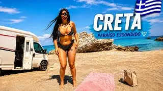 Caravana , playa 🏝️ en el sur de la isla  Creta  🇬🇷 