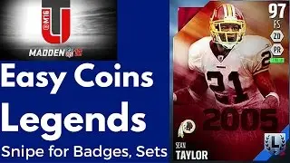 Madden 16 How to SNIPE for Legends Badges, Make Coins Ultimate Team ps4