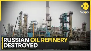 Russia-Ukraine War: Russian Oil Refinery On Fire After Ukrainian Drone Strike | WION