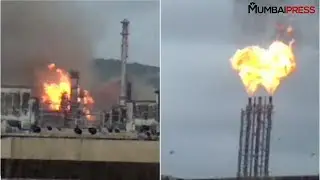 Major fire breaks out at Bharat Petroleum Plant in Chembur | Mumbai Press