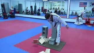4th Black Belt board break