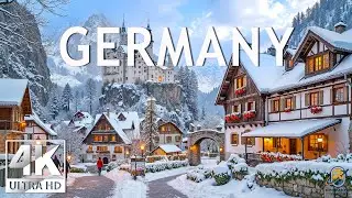 Germany Winter 4K❄️Timeless Winter Elegance &ndash; Snowy Old Towns, Quiet Streets & Classic European Calm