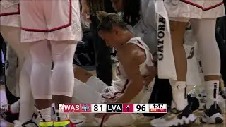 HEARTBREAKING Injury, Natasha Cloud Exits After Awkward Landing | Las Vegas Aces vs Mystics