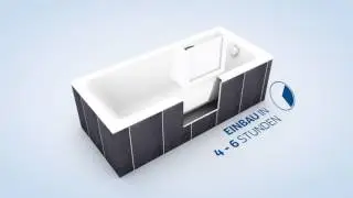 Badewannentür von BadBarrierefrei - So funktioniert der Einbau