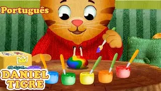 Pintura de ovos, coelhos + mais! | Feliz P&aacute;scoa | Daniel Tigre em Portugu&ecirc;s