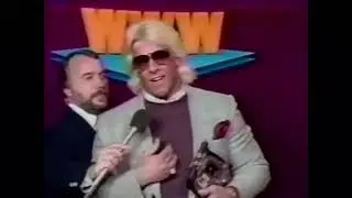 World Heavyweight Champion 'Nature Boy' Ric Flair on World Wide Wrestling | Feb 2nd 1986 #wwe #wcw