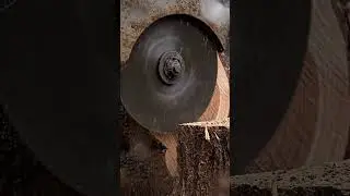 The blade slows for a split second.
