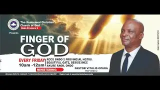 FINGER OF GOD  || 16/01/2026 || MINISTERING: PASTOR: AKINBOREWA