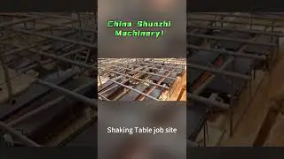 Ore dressing shaker equipment work site