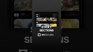 Sticky Sections in Wix Studio