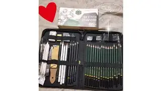 Sketch Art Supplies For Begginers /KEEP SMILING/ Sketch Drawing Tools 42pcs
