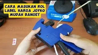 cara memasukan kertas label harga joyko #joyko