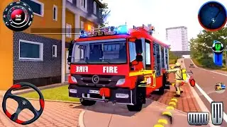 Real Fire Truck Rescue Emergency - Mobil Balap Truck Simulator Android Gameplay