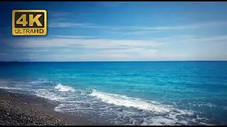 Peaceful Ocean Waves on a Calm Beach 🌊 | Relaxing Seaside Ambience for Sleep, Study & Meditation