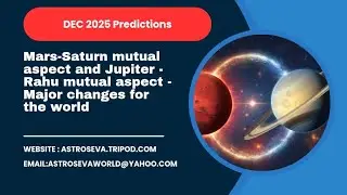Декабрь 2025 г. &ndash; Марс, Сатурн и Юпитер &ndash; взаимный аспект Раху &ndash; важные изменения в мире