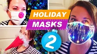 UGLY CHRISTMAS SWEATER MASKS DIY 2