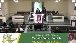 Mr. John Cornell Cornish   - June 27, 2024- Leevy's Funeral Home