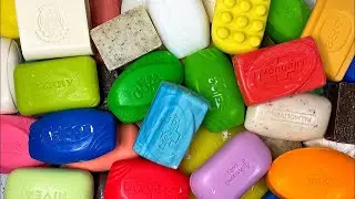 Satisfying Video | ASMR No talking 🧼 Crushing soap stripes★Clay cracking★