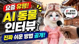 요즘 유행하는 AI 동물 인터뷰, 진짜 쉬운 방법 공개
