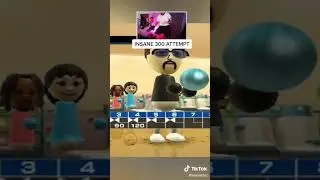 The most INSANE Wii Bowling 300 attempt you'll EVER SEE...