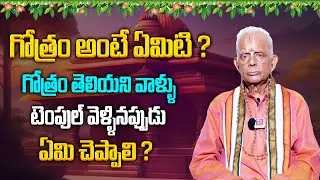 గోత్రం అంటే ఏమిటి ? Gothram Ante Emiti | Gothram Meaning in Telugu | TKV Raghavan Dharma Sandehalu