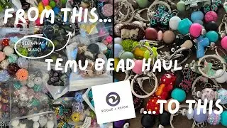 See what I made with my Temu Bead Haul! | ASMR | Small Business