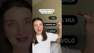 Learn how to say WOW in Italian #italianlanguage #italiantutor #italian
