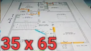 35 x 65 house design || 35x65 ghar ka naqsha || 35*65 home design