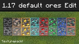 All 1.17 Default Ore Textures Outlined | Download
