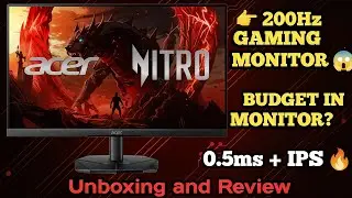Acer Nitro KG271 X1 Gaming Monitor Unboxing & First Look | 200Hz | IPS | HDR10