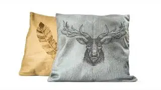 Laser Engraving Faux Leather Pillow Cases