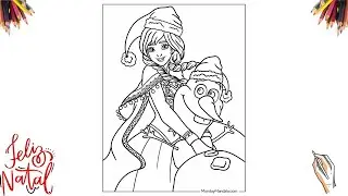 COMO DESENHAR ANNA E OLAF DE NATAL! 🎅❄️ | Frozen &ndash; Desenho M&Aacute;GICO de Natal ✨