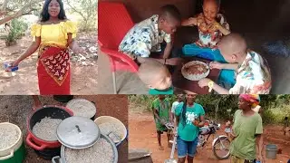 PRODUCTIVE DAY WITH MY HUSBAND'S FAMILY|FUNERAL RITES IN AFRICAN VILLAGE|NEW YEAR FESTIVAL#vlog 