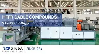 Xinda SJW-100 Co Kneader for HFFR Cable Compounds 350kg/h
