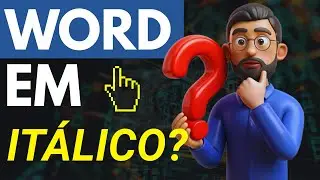 Como colocar letra em it&aacute;lico no word? Curso de Inform&aacute;tica B&aacute;sico