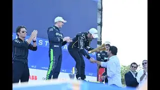 Minister KTR presented the trophy to winner of #HyderabadEPrix FIA Formula E World Championship.