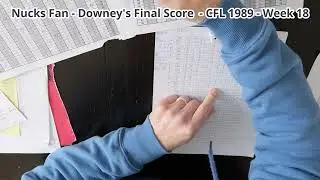 Downeys Final Score CFL 1989 Week18
