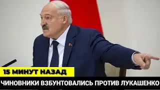 15 МИНУТ НАЗАД! ЛУКАШЕНКО В ЯРОСТИ! ЧИНОВНИКИ ВЗБУНТОВАЛИСЬ ПРОТИВ ЛУКАШЕНКО!