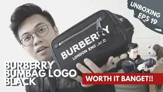 Unboxing bumbag worth it banget 3jutaan aja! Burberry bumbag logo black | Unboxing Indonesia eps 19