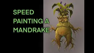 Speed painting in PROCREATE - A wee Mandragora