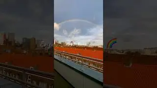 Rainbow 🌈 #rainbow #rainbow6 #nature #colors #sky #clouds #willemsbrug #nl #netherlands #viral #vlg
