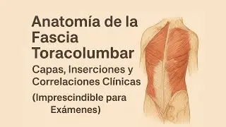 Fascia Toracolumbar Capas, Inserciones y Correlaciones Cl&iacute;nicas &iexcl;Imprescindible para Ex&aacute;menes!