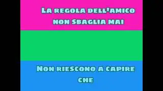 883 - La Regola Dell'Amico (Testo)