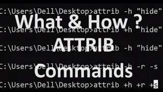 What is ATTRIB Command, How to use in command prompt