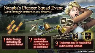 AoT Tactics  - Nanaba's Pioneer Squad event + Nifa banner impression!